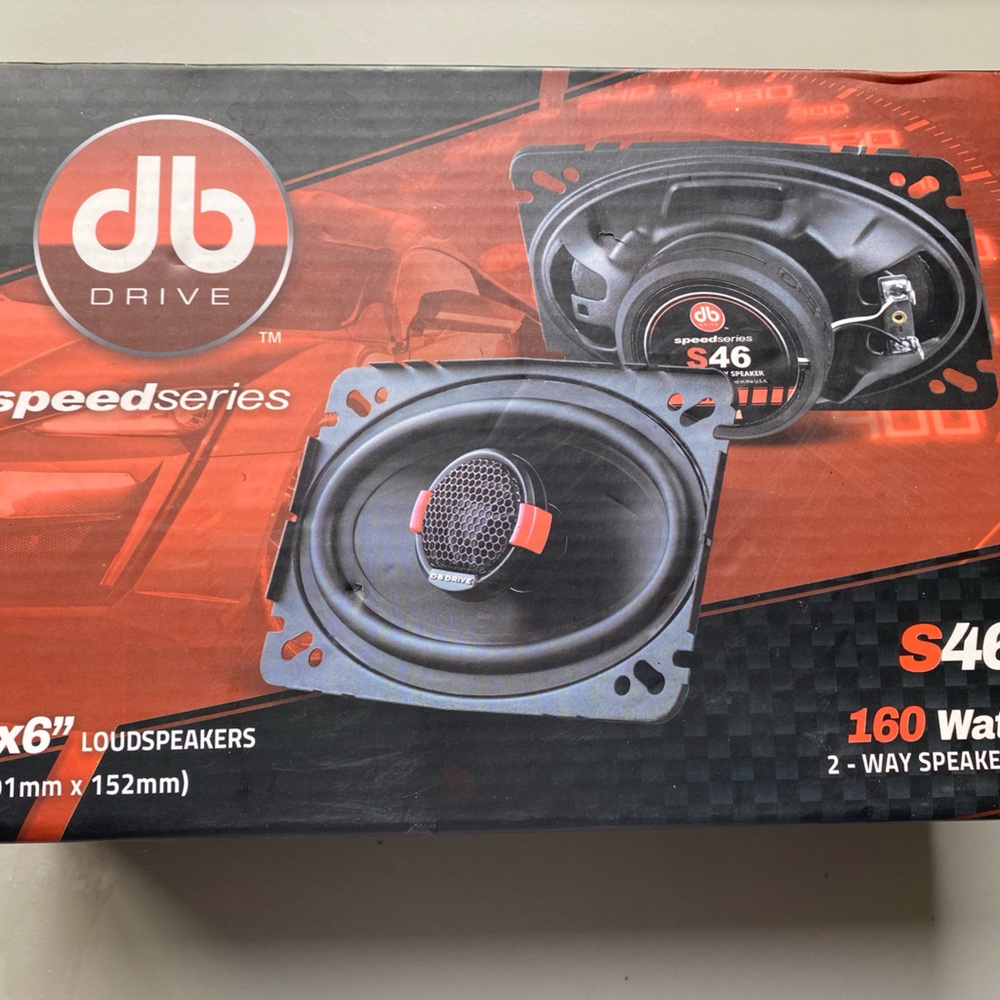 DB Drive S46 Speed Series 4 X6” 160 Watt 2 Way Speakers